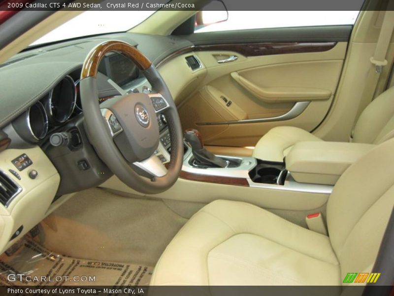 Crystal Red / Cashmere/Cocoa 2009 Cadillac CTS 4 AWD Sedan