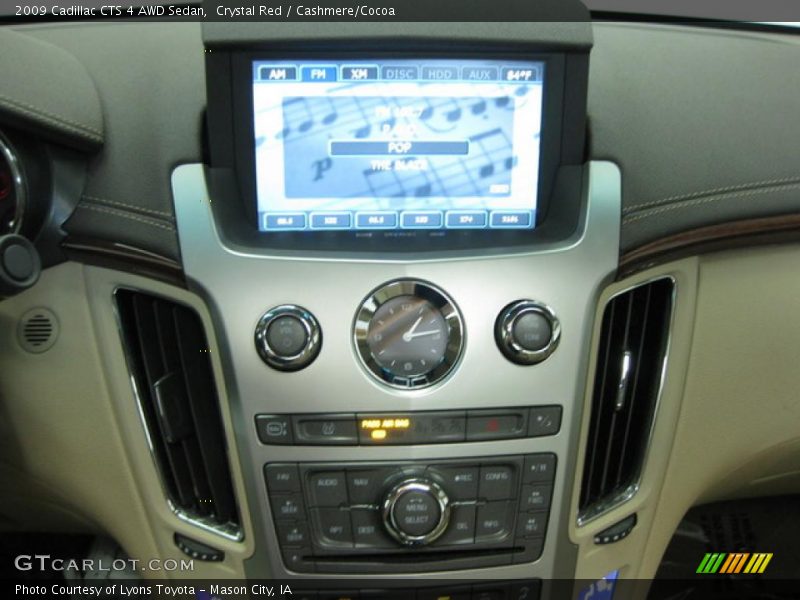 Crystal Red / Cashmere/Cocoa 2009 Cadillac CTS 4 AWD Sedan