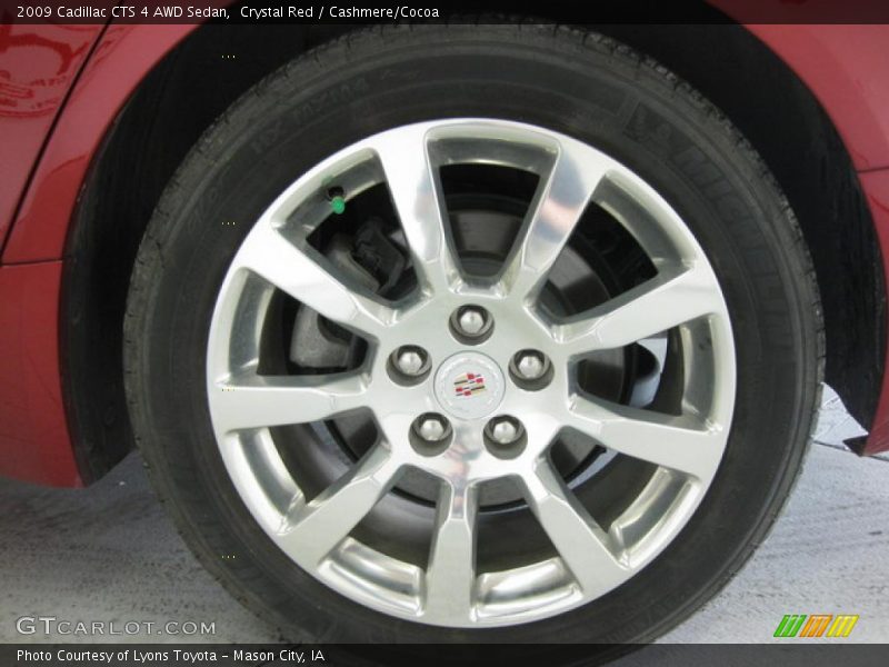 Crystal Red / Cashmere/Cocoa 2009 Cadillac CTS 4 AWD Sedan