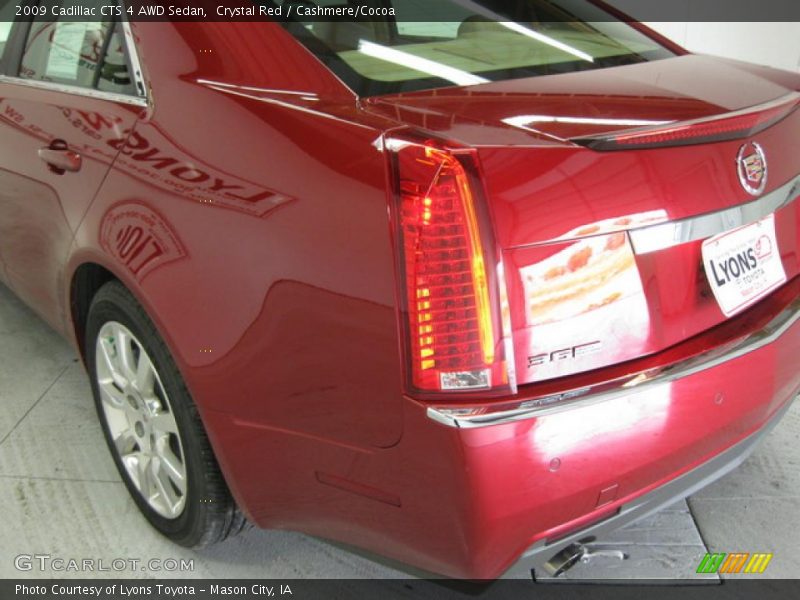 Crystal Red / Cashmere/Cocoa 2009 Cadillac CTS 4 AWD Sedan