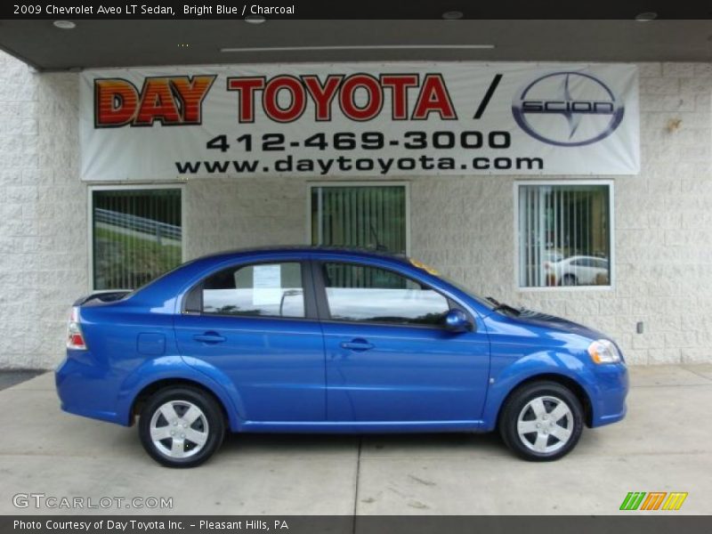 Bright Blue / Charcoal 2009 Chevrolet Aveo LT Sedan