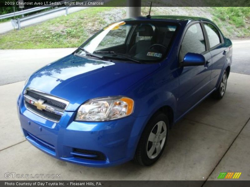 Bright Blue / Charcoal 2009 Chevrolet Aveo LT Sedan