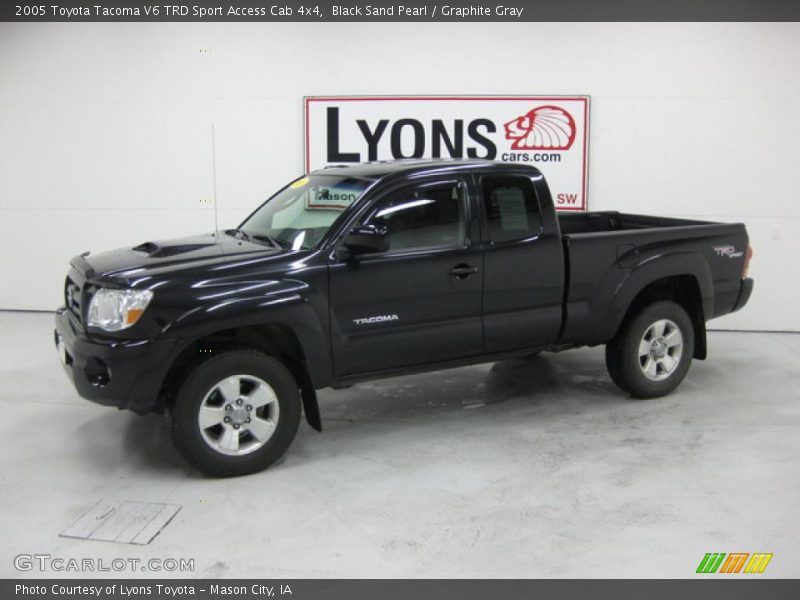 Black Sand Pearl / Graphite Gray 2005 Toyota Tacoma V6 TRD Sport Access Cab 4x4