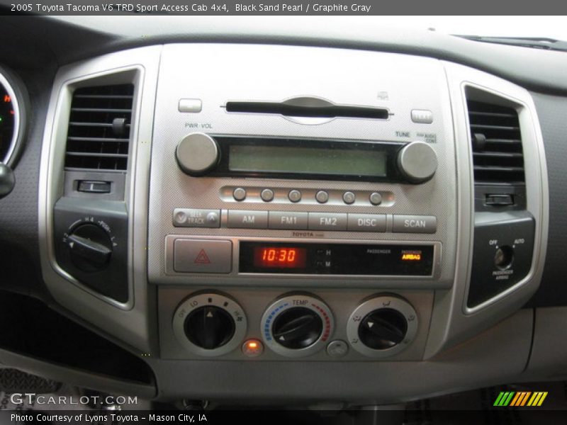 Black Sand Pearl / Graphite Gray 2005 Toyota Tacoma V6 TRD Sport Access Cab 4x4