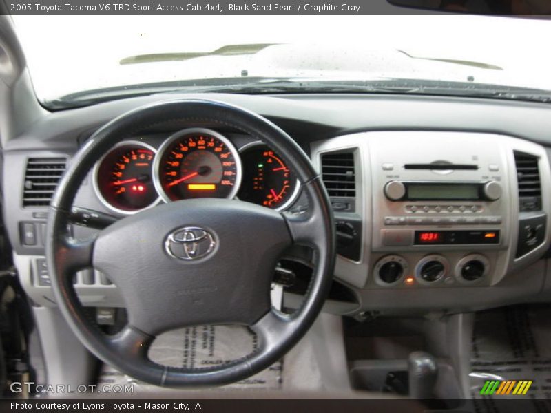 Black Sand Pearl / Graphite Gray 2005 Toyota Tacoma V6 TRD Sport Access Cab 4x4