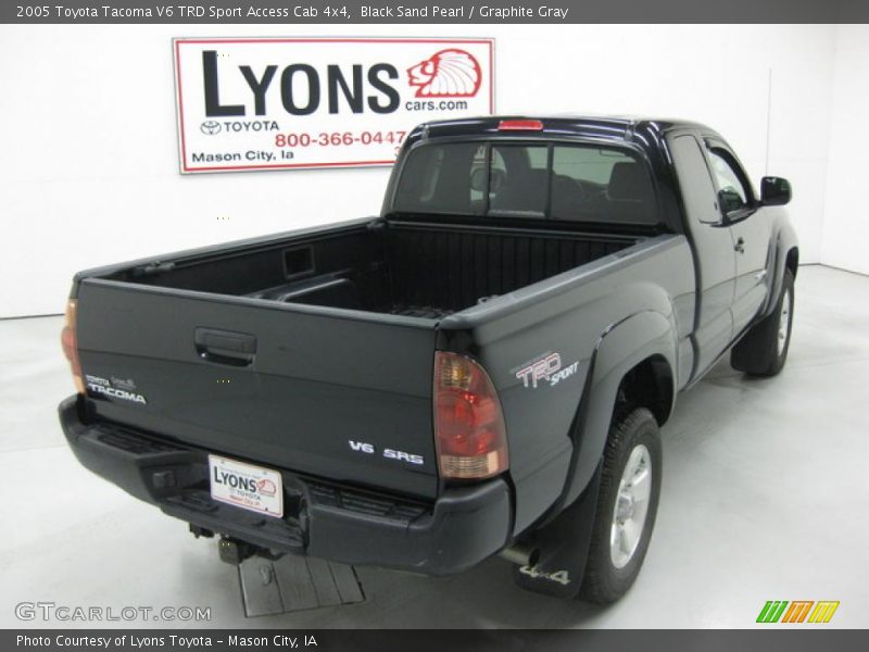 Black Sand Pearl / Graphite Gray 2005 Toyota Tacoma V6 TRD Sport Access Cab 4x4