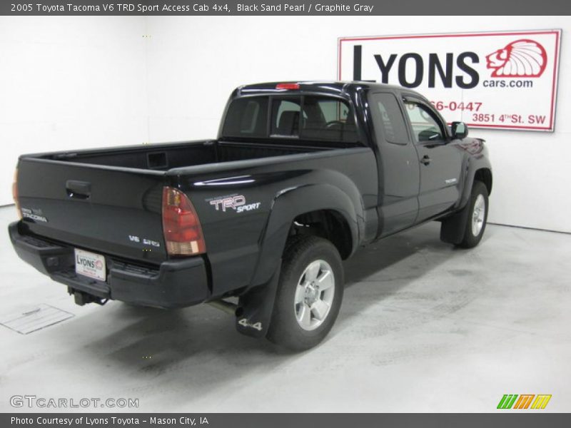 Black Sand Pearl / Graphite Gray 2005 Toyota Tacoma V6 TRD Sport Access Cab 4x4