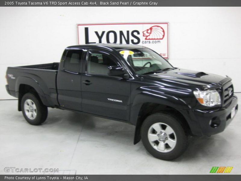 Black Sand Pearl / Graphite Gray 2005 Toyota Tacoma V6 TRD Sport Access Cab 4x4