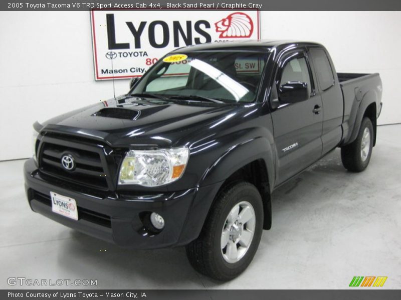 Black Sand Pearl / Graphite Gray 2005 Toyota Tacoma V6 TRD Sport Access Cab 4x4