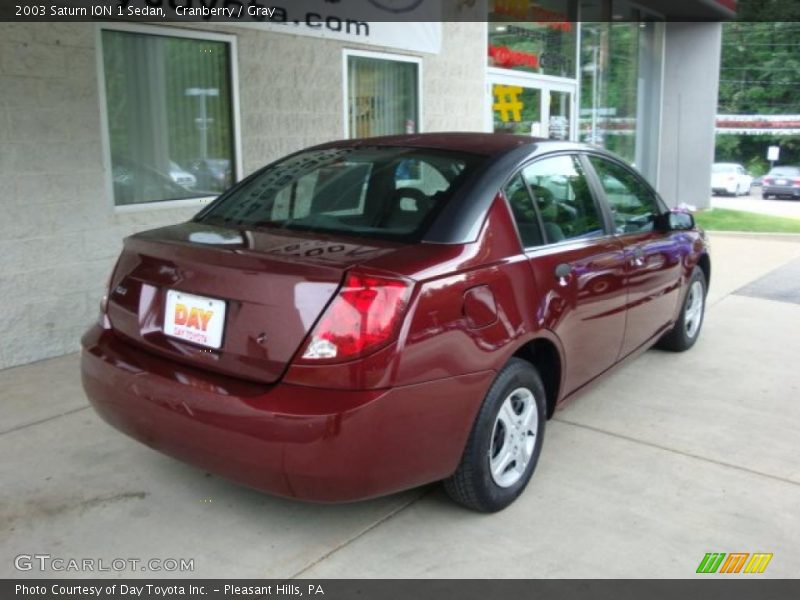 Cranberry / Gray 2003 Saturn ION 1 Sedan