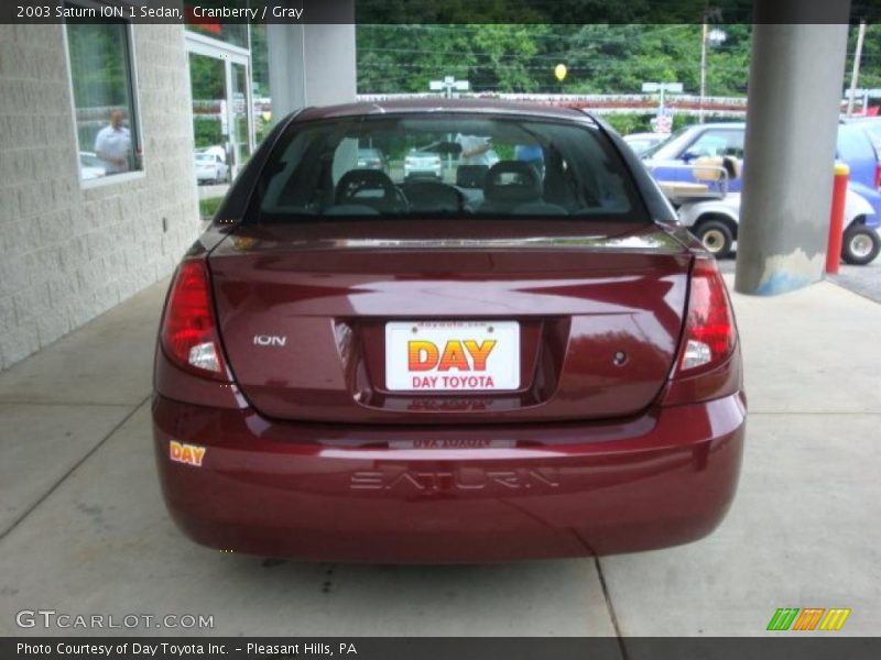 Cranberry / Gray 2003 Saturn ION 1 Sedan