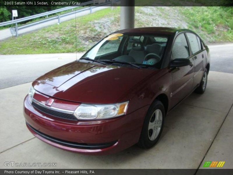 Cranberry / Gray 2003 Saturn ION 1 Sedan
