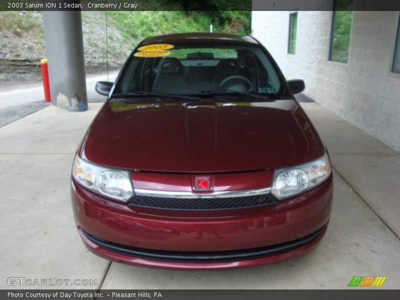 Cranberry / Gray 2003 Saturn ION 1 Sedan