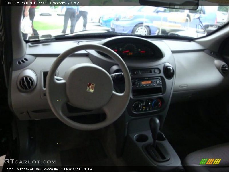 Cranberry / Gray 2003 Saturn ION 1 Sedan