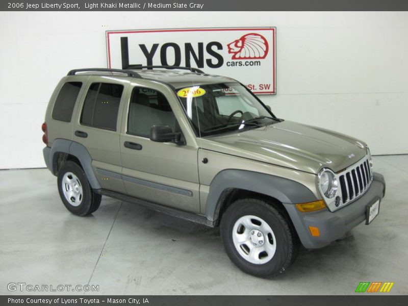 Light Khaki Metallic / Medium Slate Gray 2006 Jeep Liberty Sport