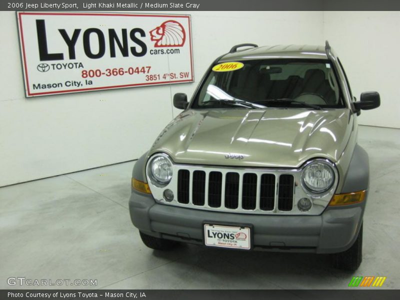 Light Khaki Metallic / Medium Slate Gray 2006 Jeep Liberty Sport