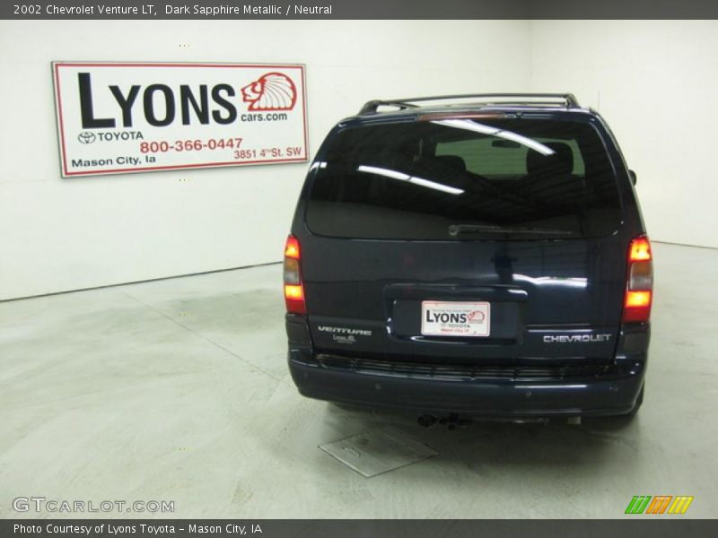Dark Sapphire Metallic / Neutral 2002 Chevrolet Venture LT