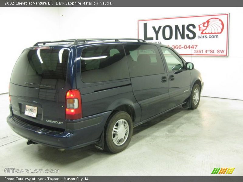Dark Sapphire Metallic / Neutral 2002 Chevrolet Venture LT