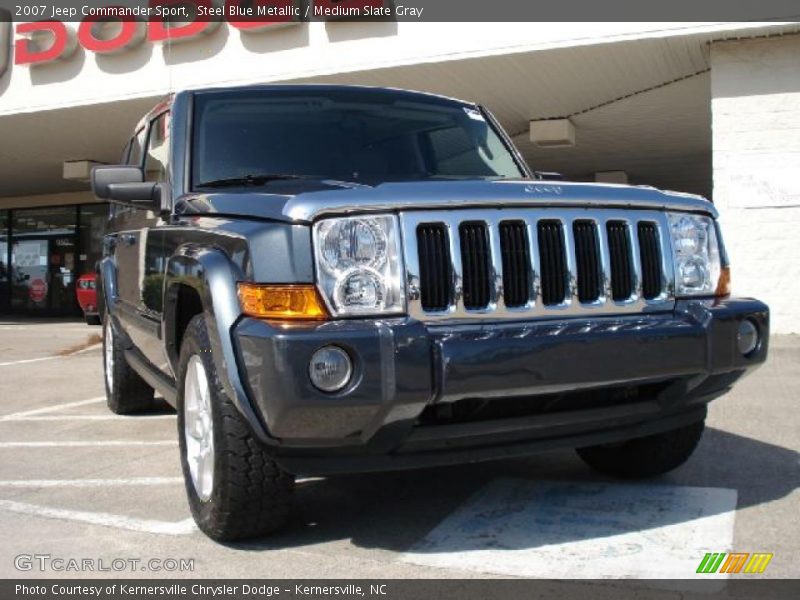Steel Blue Metallic / Medium Slate Gray 2007 Jeep Commander Sport