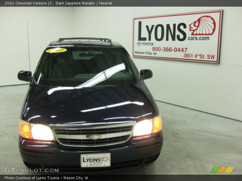 Dark Sapphire Metallic / Neutral 2002 Chevrolet Venture LT