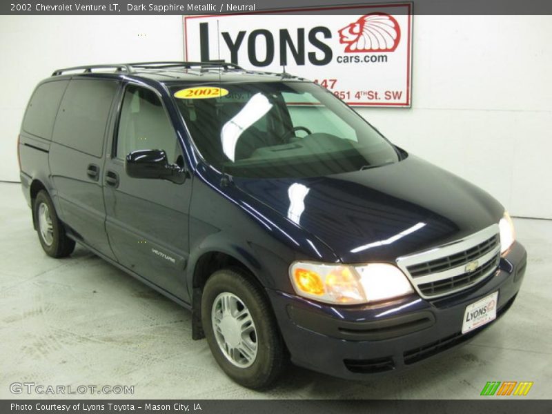 Dark Sapphire Metallic / Neutral 2002 Chevrolet Venture LT