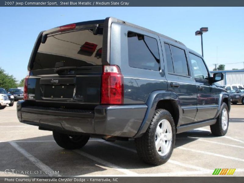 Steel Blue Metallic / Medium Slate Gray 2007 Jeep Commander Sport