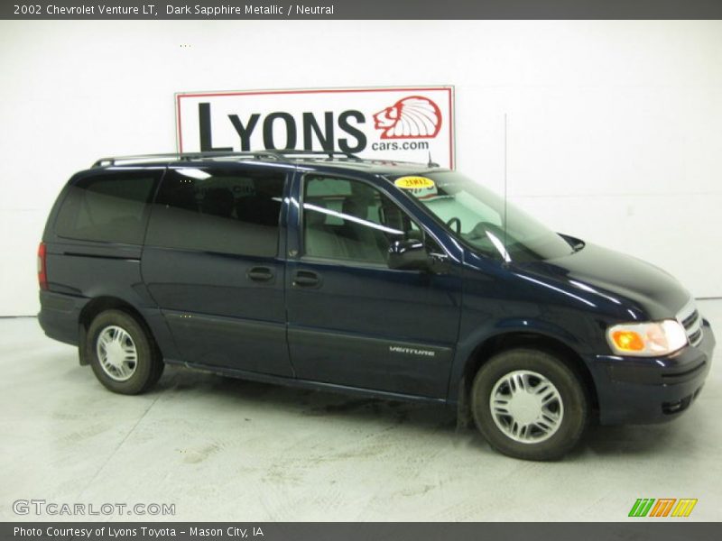 Dark Sapphire Metallic / Neutral 2002 Chevrolet Venture LT