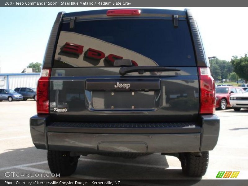 Steel Blue Metallic / Medium Slate Gray 2007 Jeep Commander Sport