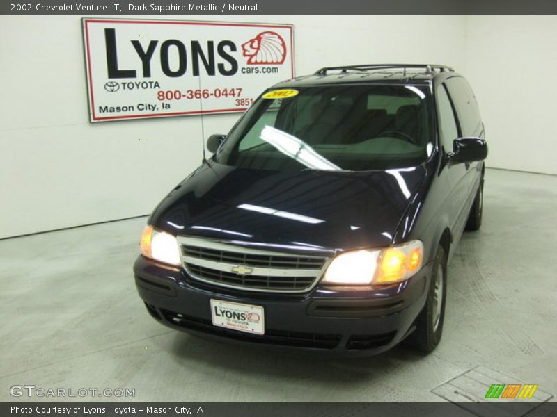 Dark Sapphire Metallic / Neutral 2002 Chevrolet Venture LT