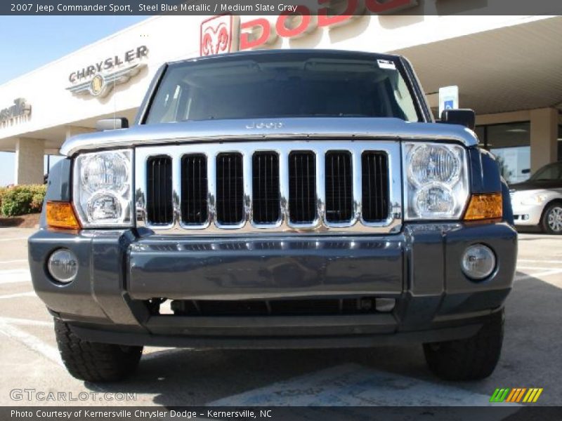 Steel Blue Metallic / Medium Slate Gray 2007 Jeep Commander Sport