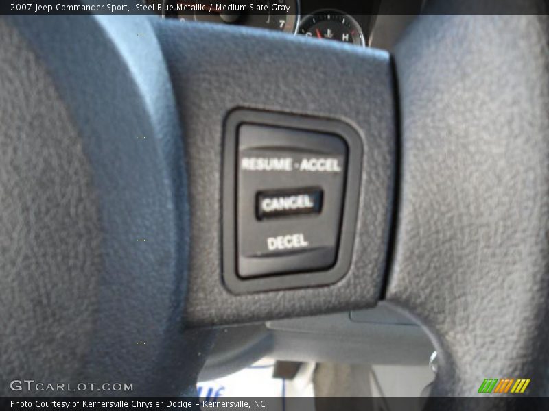 Steel Blue Metallic / Medium Slate Gray 2007 Jeep Commander Sport
