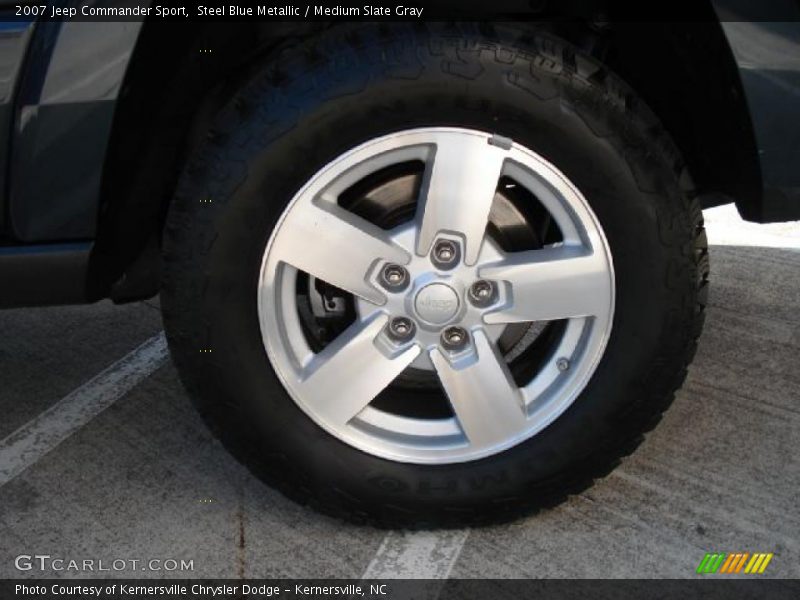 Steel Blue Metallic / Medium Slate Gray 2007 Jeep Commander Sport