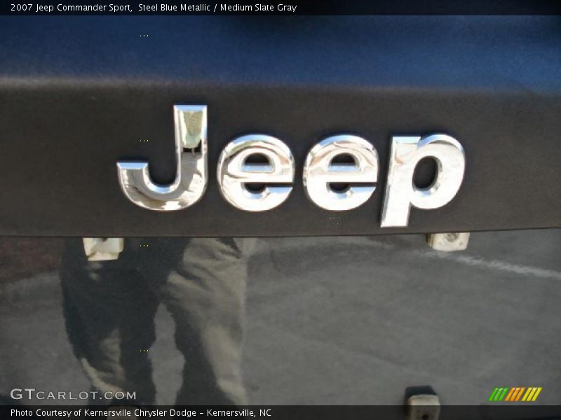 Steel Blue Metallic / Medium Slate Gray 2007 Jeep Commander Sport