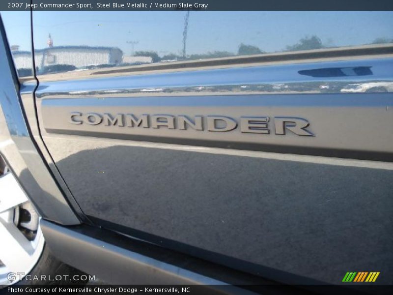 Steel Blue Metallic / Medium Slate Gray 2007 Jeep Commander Sport