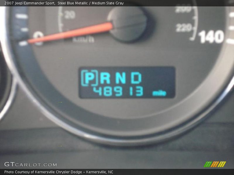 Steel Blue Metallic / Medium Slate Gray 2007 Jeep Commander Sport