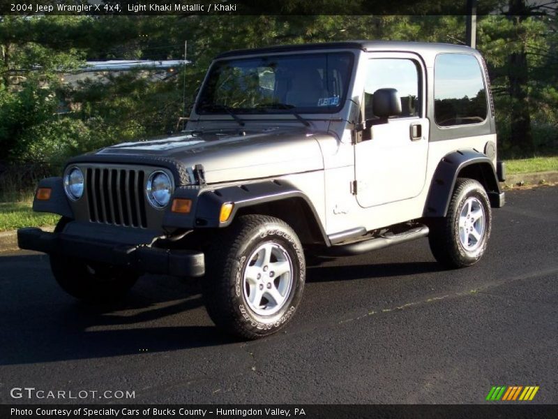 Light Khaki Metallic / Khaki 2004 Jeep Wrangler X 4x4