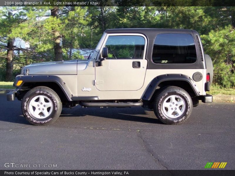 Light Khaki Metallic / Khaki 2004 Jeep Wrangler X 4x4