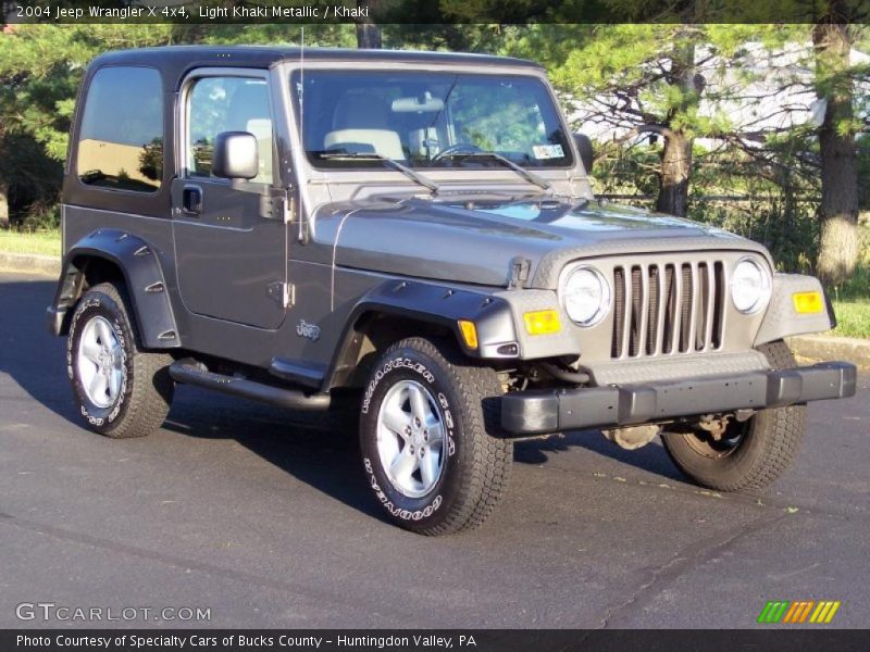 Light Khaki Metallic / Khaki 2004 Jeep Wrangler X 4x4