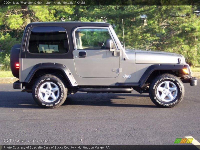 Light Khaki Metallic / Khaki 2004 Jeep Wrangler X 4x4