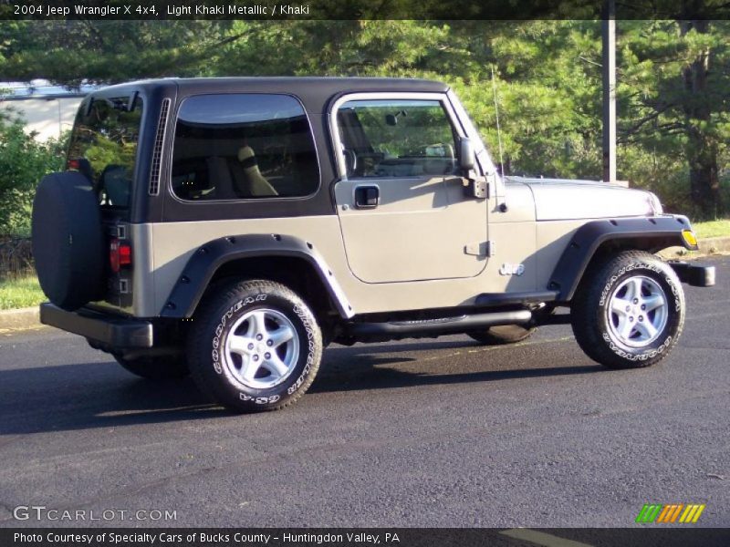 Light Khaki Metallic / Khaki 2004 Jeep Wrangler X 4x4