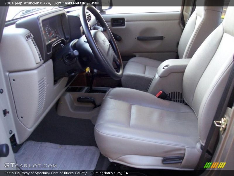 Light Khaki Metallic / Khaki 2004 Jeep Wrangler X 4x4
