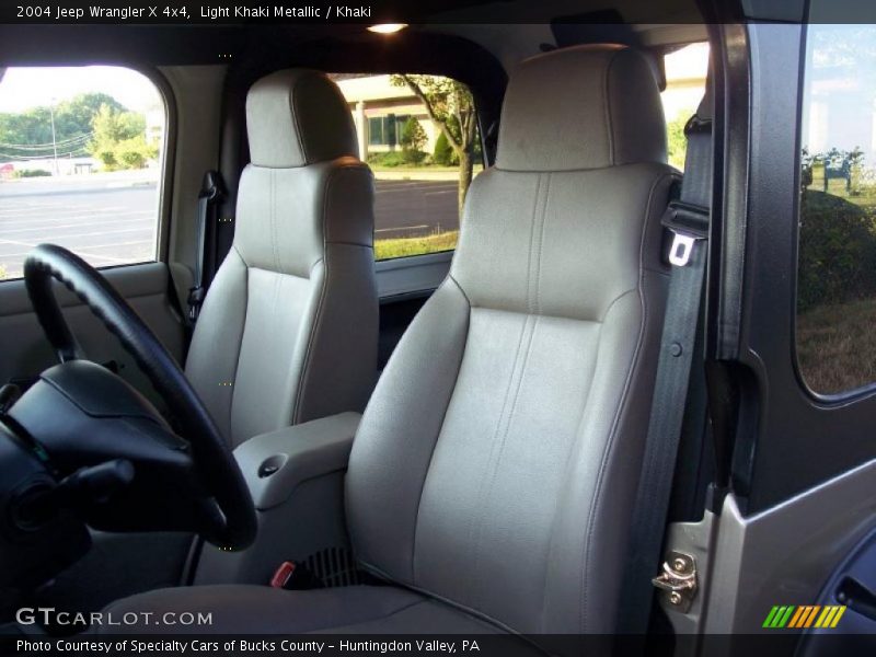 Light Khaki Metallic / Khaki 2004 Jeep Wrangler X 4x4
