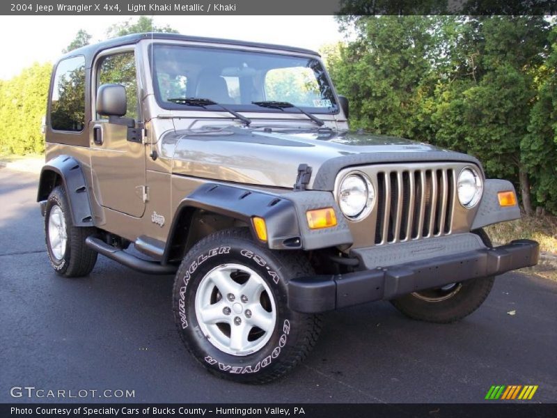 Light Khaki Metallic / Khaki 2004 Jeep Wrangler X 4x4