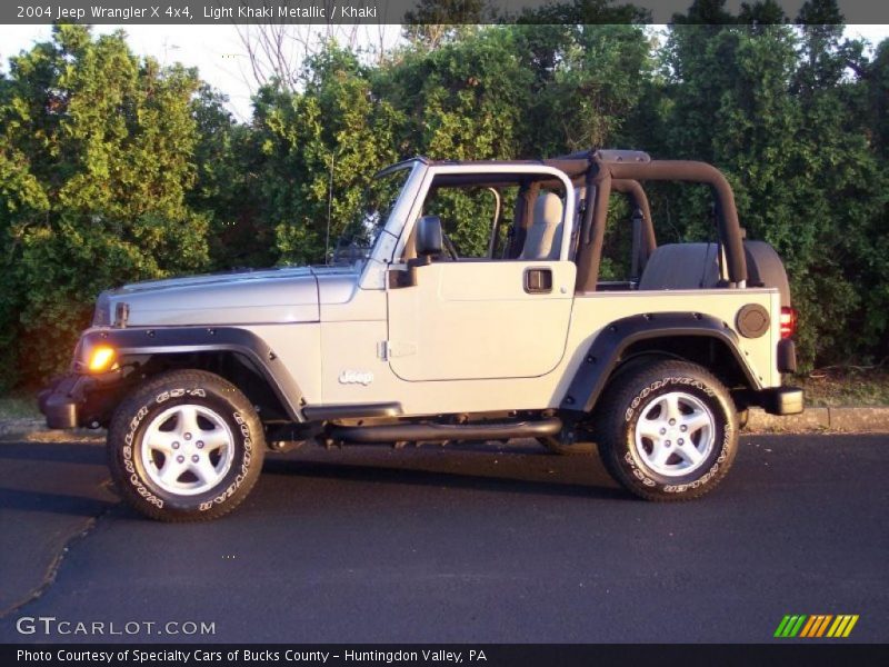 Light Khaki Metallic / Khaki 2004 Jeep Wrangler X 4x4
