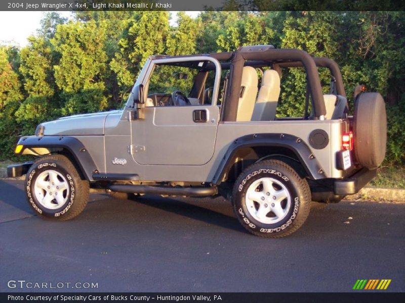 Light Khaki Metallic / Khaki 2004 Jeep Wrangler X 4x4