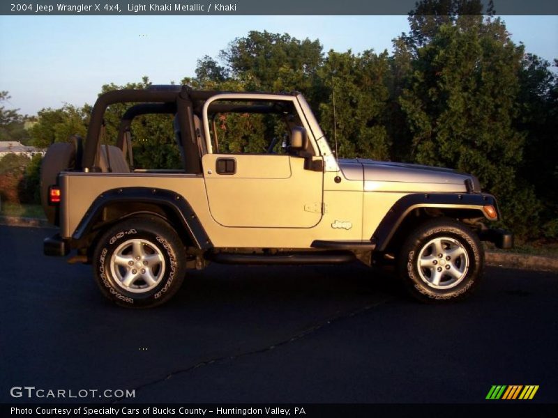 Light Khaki Metallic / Khaki 2004 Jeep Wrangler X 4x4