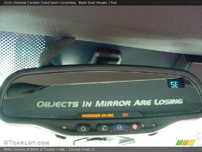 Blade Silver Metallic / Red 2010 Chevrolet Corvette Grand Sport Convertible