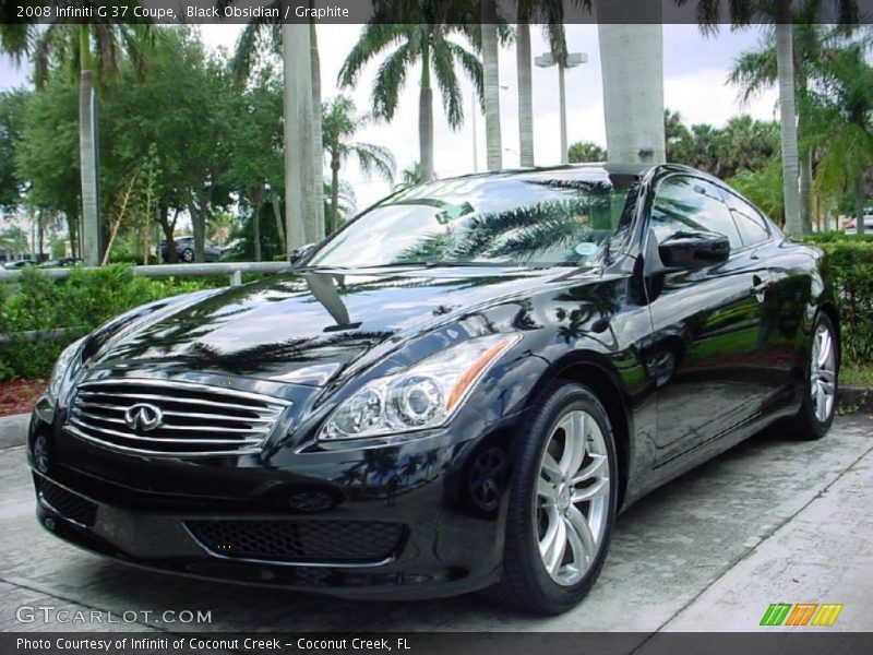 Black Obsidian / Graphite 2008 Infiniti G 37 Coupe