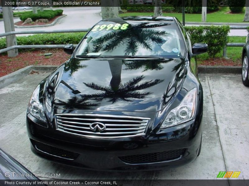 Black Obsidian / Graphite 2008 Infiniti G 37 Coupe