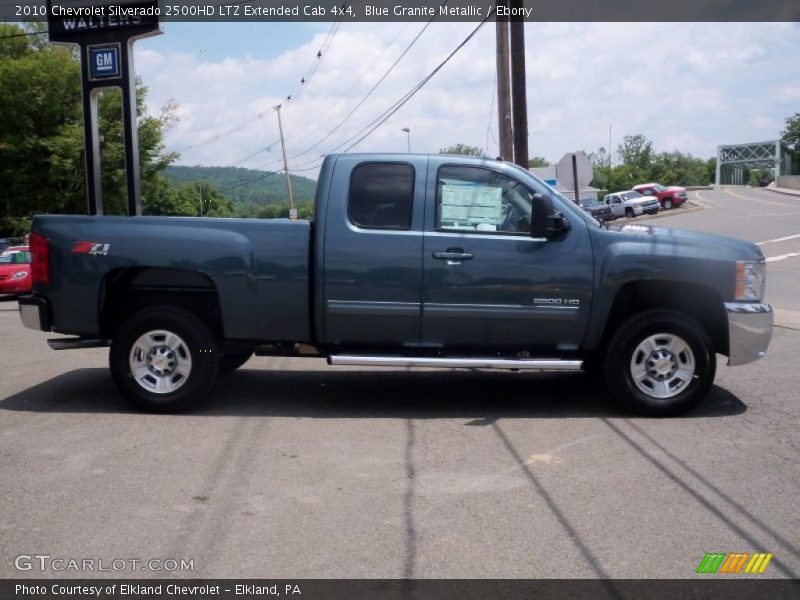 Blue Granite Metallic / Ebony 2010 Chevrolet Silverado 2500HD LTZ Extended Cab 4x4